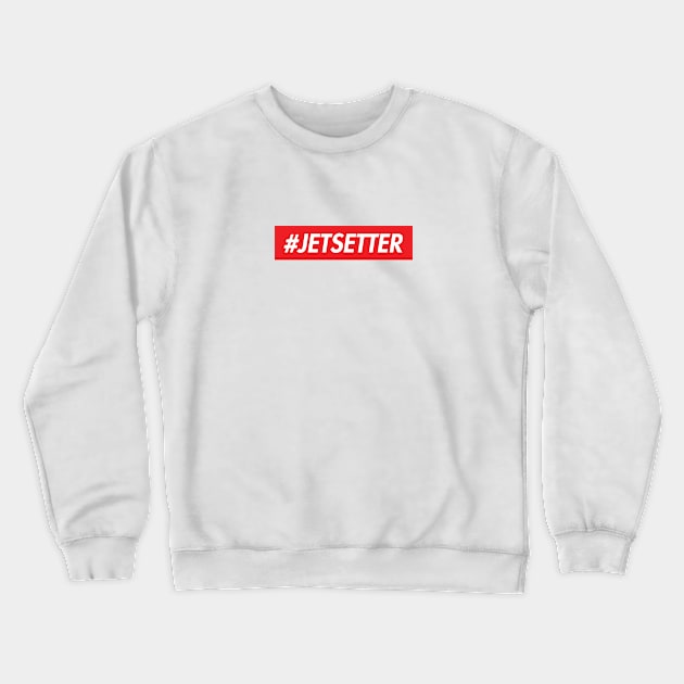 Jetsetter - Airlines Frequent Flyers Crewneck Sweatshirt by Tees_N_Stuff